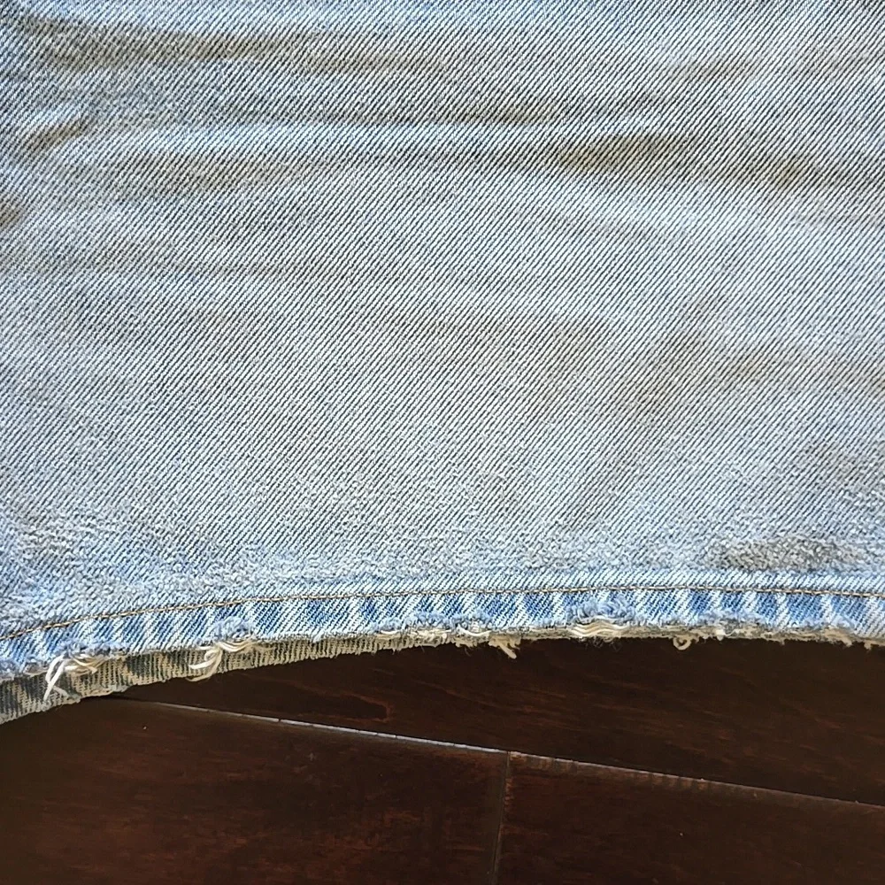 Agolde Light Blue Denim Jean Shorts